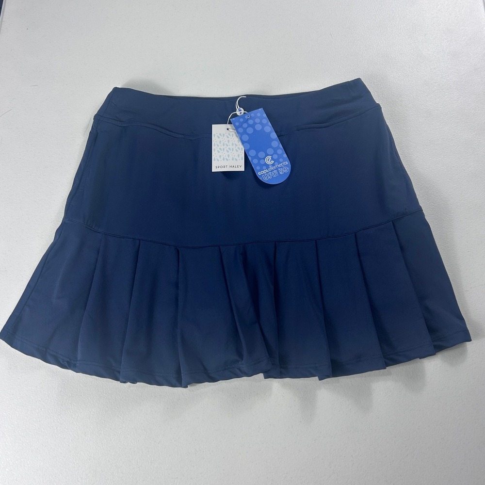 Sport Haley Womens Midnight Blue Pleated Golf Tennis Skort‎ Small H02123SM NEW